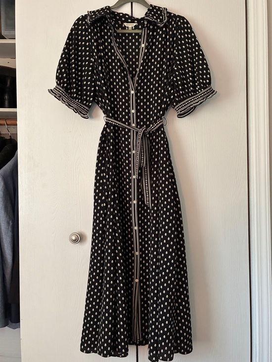 Max Studio Dresses & Skirts - Max Studio Black and White Polka Dot Midi Dress